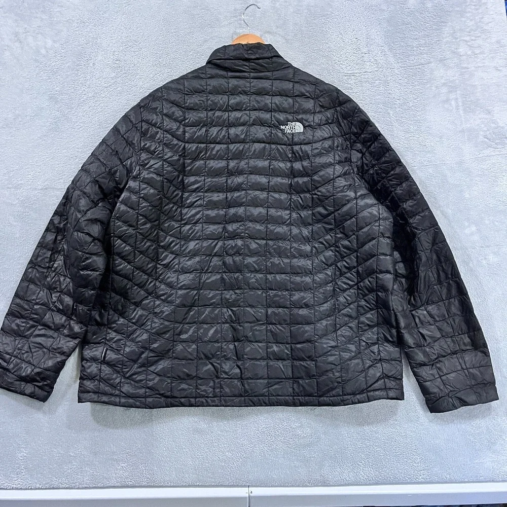 The North Face‎ ThermoBall Puffer Jacket Mens XXL Black Lightweight Quilted